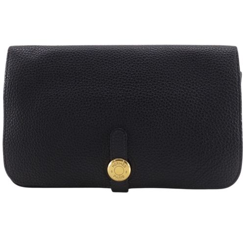 Taurillon Clemence Leather Long Wallet (Bi-Fold) (Pre-Owned) - Hermes - Modalova