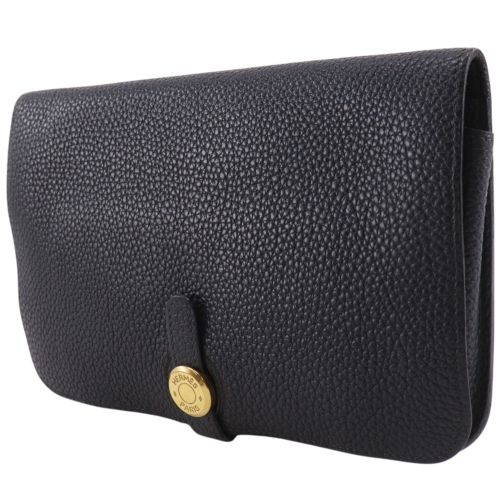 Taurillon Clemence Leather Long Wallet (Bi-Fold) (Pre-Owned) - Hermes - Modalova