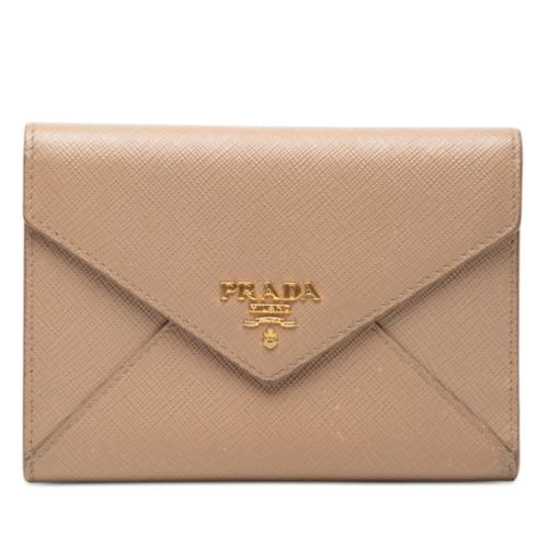 Leather Wallet (Tri-Fold) (Pre-Owned) - Prada - Modalova