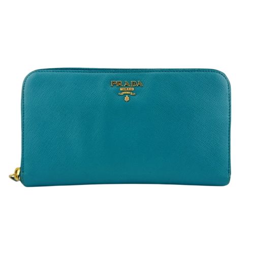 Saffiano Leather Long Wallet (Bi-Fold) (Pre-Owned) - Prada - Modalova