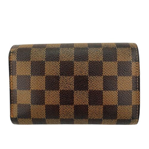 Damier Leather Wallet (Tri-Fold) (Pre-Owned) - Louis Vuitton - Modalova