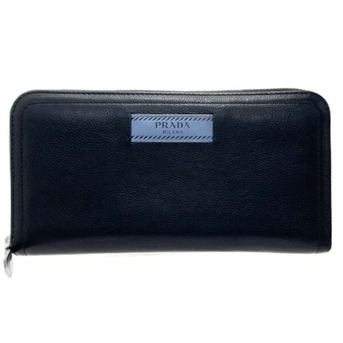 Leather Long Wallet (Bi-Fold) (Pre-Owned) - Prada - Modalova