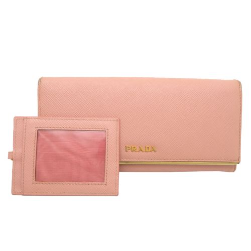 Leather Long Wallet (Bi-Fold) (Pre-Owned) - Prada - Modalova