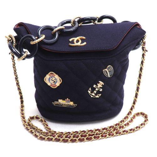 Wool Leather Shoulder Bag (Pre-Owned) - Chanel - Modalova