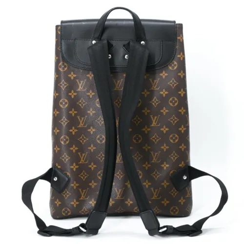Monogram Macassar Monogram Leather Backpack (Pre-Owned) - Louis Vuitton - Modalova