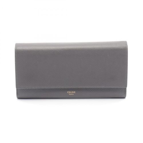 Leather Long Wallet (Bi-Fold) (Pre-Owned) - Celine - Modalova