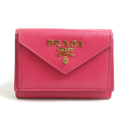Leather Wallet (Tri-Fold) (Pre-Owned) - Prada - Modalova