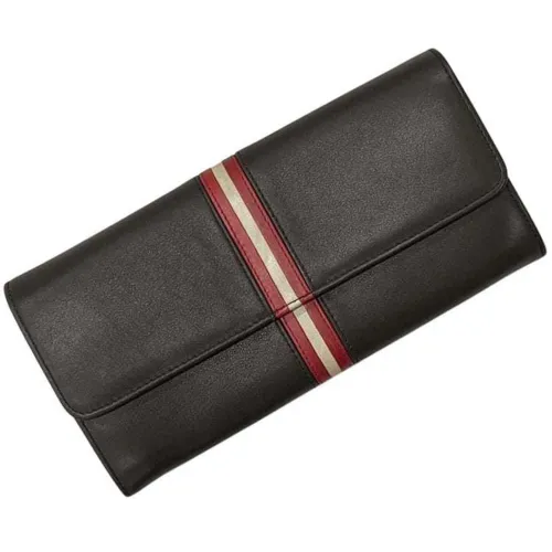 Leather Long Wallet (Bi-Fold) (Pre-Owned) - Bally - Modalova