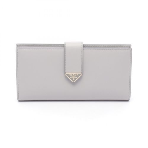 Leather Long Wallet (Bi-Fold) (Pre-Owned) - Prada - Modalova