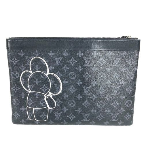 Monogram Eclipse Monogram Eclipse Clutch Bag Handbag Pochette (Pre-Owned) - Louis Vuitton - Modalova