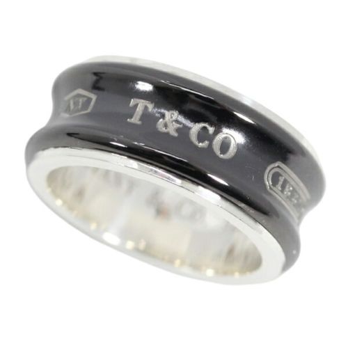 Silver 925 Titanium Band Ring (Pre-Owned) - Tiffany - Modalova