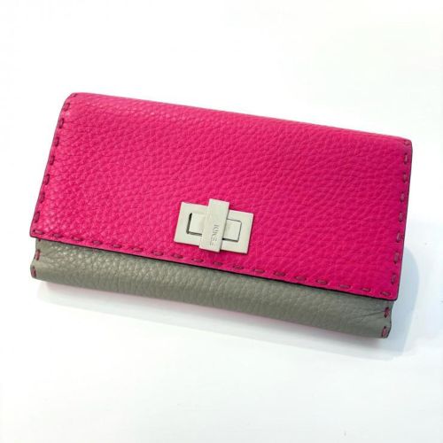 Leather Long Wallet (Bi-Fold) (Pre-Owned) - Fendi - Modalova