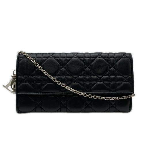 Leather Chain/Shoulder Wallet (Pre-Owned) - Christian Dior - Modalova