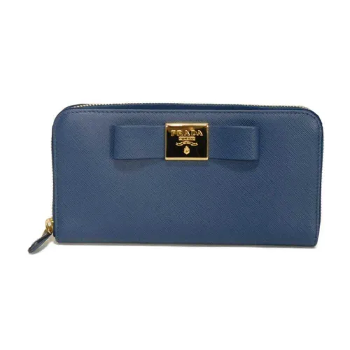 Saffiano Long Wallet (Bi-Fold) (Pre-Owned) - Prada - Modalova