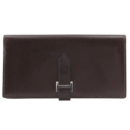 Box Calf Leather Long Wallet (Bi-Fold) (Pre-Owned) - Hermes - Modalova