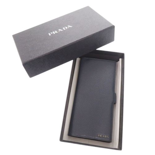 Leather Long Wallet (Bi-Fold) (Pre-Owned) - Prada - Modalova
