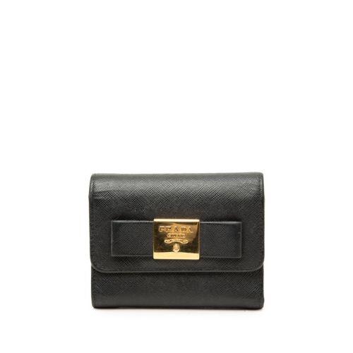 Leather Wallet (Tri-Fold) (Pre-Owned) - Prada - Modalova