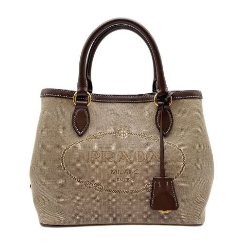 Canvas Leather Shoulder Bag (Pre-Owned) - Prada - Modalova