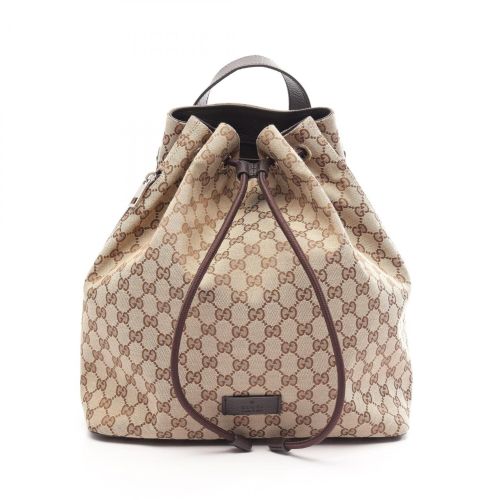 Canvas Leather Backpack Handbag (Pre-Owned) - Gucci - Modalova