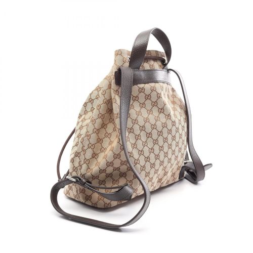 Canvas Leather Backpack Handbag (Pre-Owned) - Gucci - Modalova