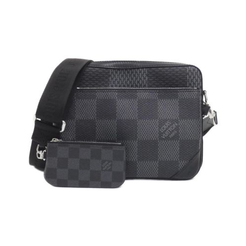 Damier Coated Canvas Pouch Shoulder Bag (Pre-Owned) - Louis Vuitton - Modalova