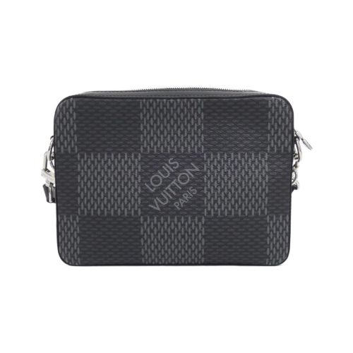 Damier Coated Canvas Pouch Shoulder Bag (Pre-Owned) - Louis Vuitton - Modalova