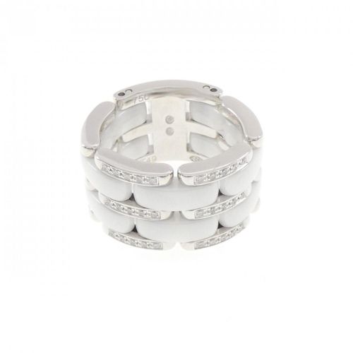 White Gold (18K) Ceramic Band Ring (Pre-Owned) - Chanel - Modalova