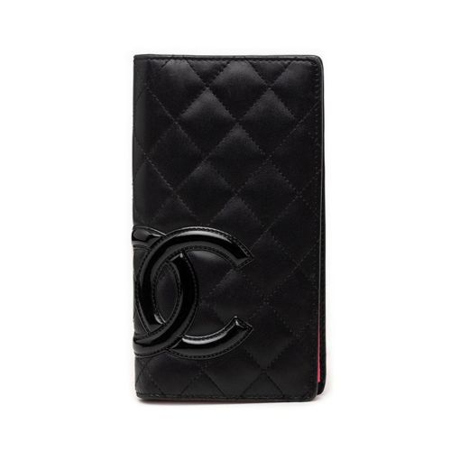 Leather Long Wallet (Bi-Fold) (Pre-Owned) - Chanel - Modalova