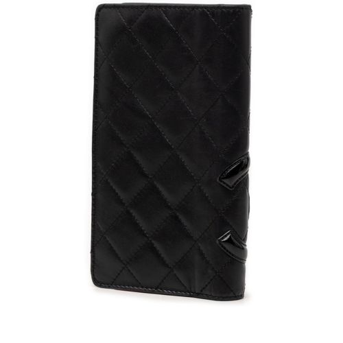 Leather Long Wallet (Bi-Fold) (Pre-Owned) - Chanel - Modalova