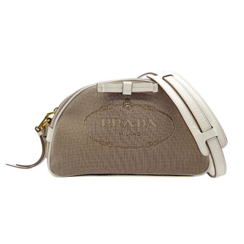 Canvas Leather Shoulder Bag (Pre-Owned) - Prada - Modalova