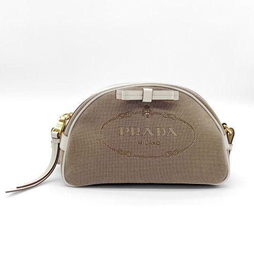 Canvas Leather Shoulder Bag (Pre-Owned) - Prada - Modalova