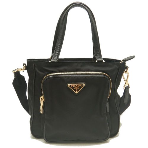 Nylon Leather Handbag (Pre-Owned) - Prada - Modalova