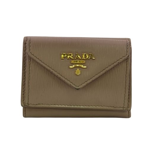 Leather Wallet (Tri-Fold) (Pre-Owned) - Prada - Modalova