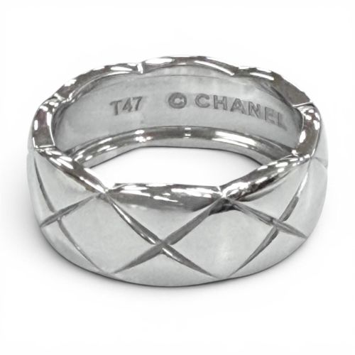 Chanel Silver Band Ring (Pre-Owned) - Chanel - Modalova
