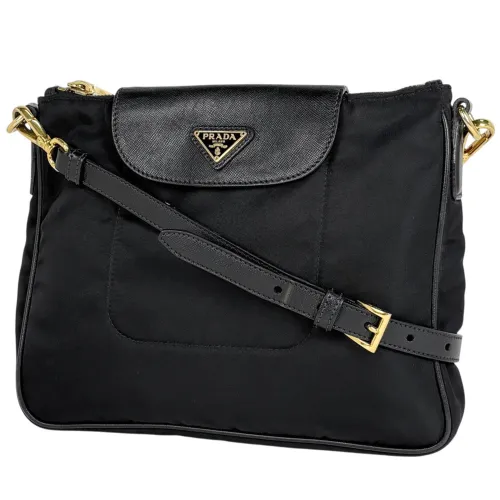 Nylon Leather Shoulder Bag (Pre-Owned) - Prada - Modalova