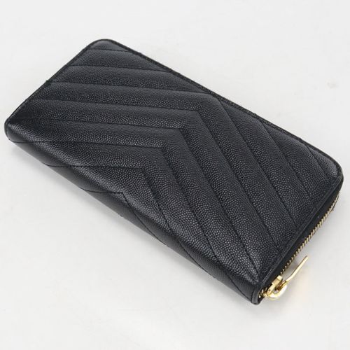 Leather Long Wallet (Bi-Fold) (Pre-Owned) - Saint Laurent - Modalova