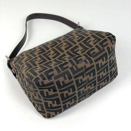 Zucca Canvas Leather Shoulder Bag (Pre-Owned) - Fendi - Modalova