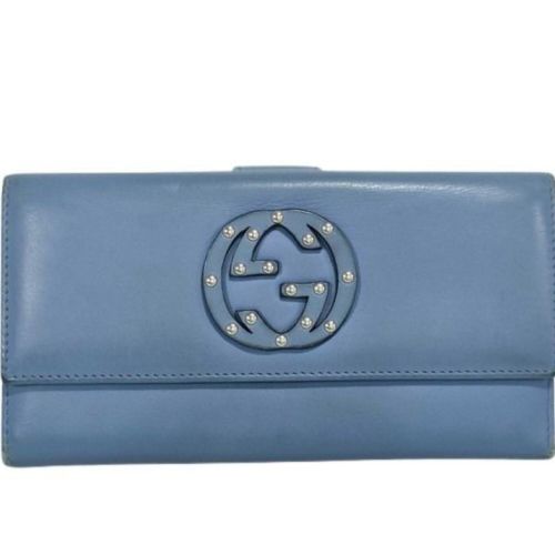 Leather Long Wallet (Bi-Fold) (Pre-Owned) - Gucci - Modalova