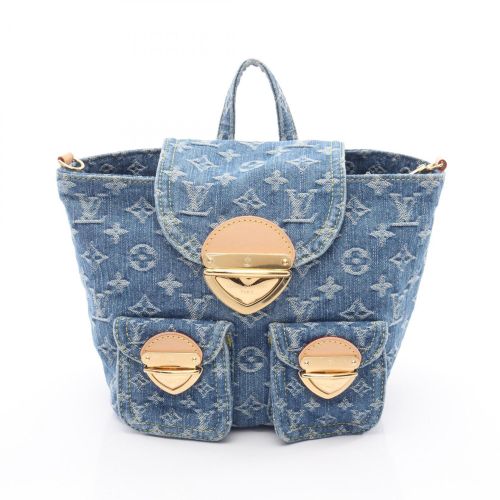 Denim Leather Backpack Handbag (Pre-Owned) - Louis Vuitton - Modalova
