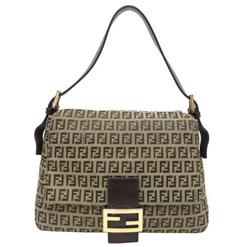 Canvas Leather Shoulder Bag (Pre-Owned) - Fendi - Modalova