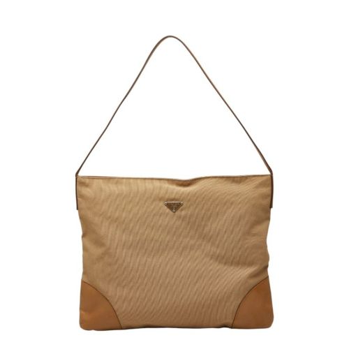 Canvas Leather Shoulder Bag (Pre-Owned) - Prada - Modalova
