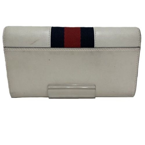 Canvas Leather Long Wallet (Bi-Fold) (Pre-Owned) - Gucci - Modalova