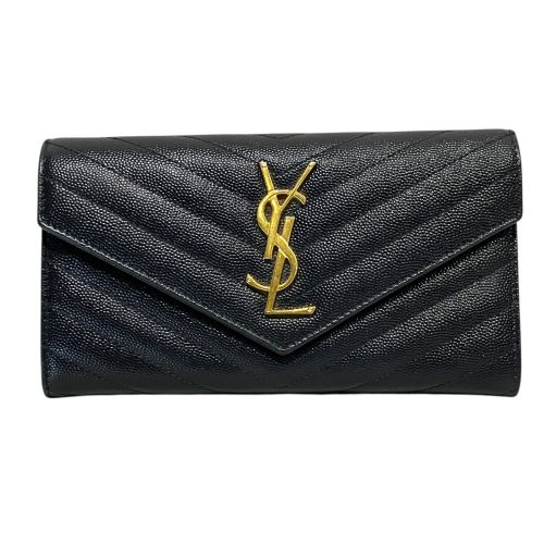 Leather Long Wallet (Bi-Fold) (Pre-Owned) - Saint Laurent - Modalova