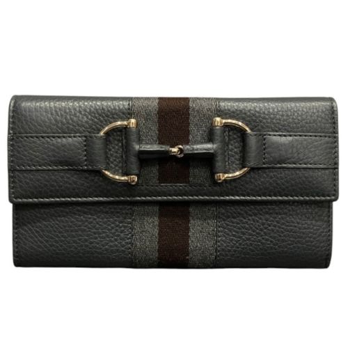 Leather Long Wallet (Bi-Fold) (Pre-Owned) - Gucci - Modalova