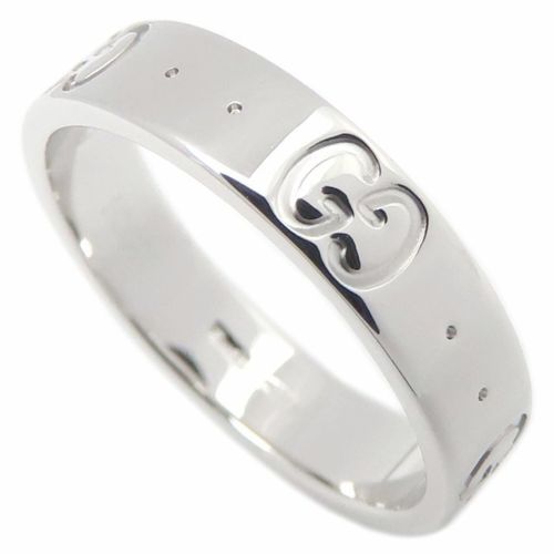 Icon White Gold (18K) Band Ring (Pre-Owned) - Gucci - Modalova
