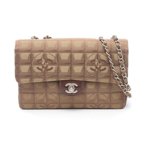 Leather Nylon Canvas Handbag Shoulder Bag (Pre-Owned) - Chanel - Modalova