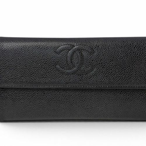 Leather Long Wallet (Bi-Fold) (Pre-Owned) - Chanel - Modalova