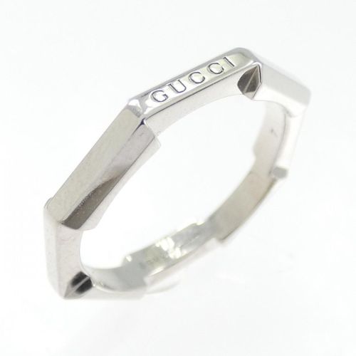 White Gold (18K) Band Ring (Pre-Owned) - Gucci - Modalova
