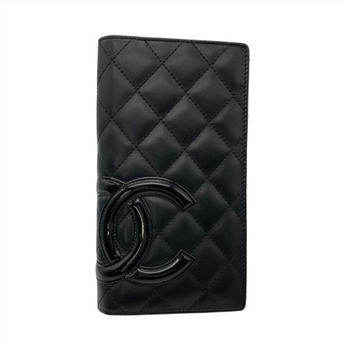 Leather Long Wallet (Bi-Fold) (Pre-Owned) - Chanel - Modalova