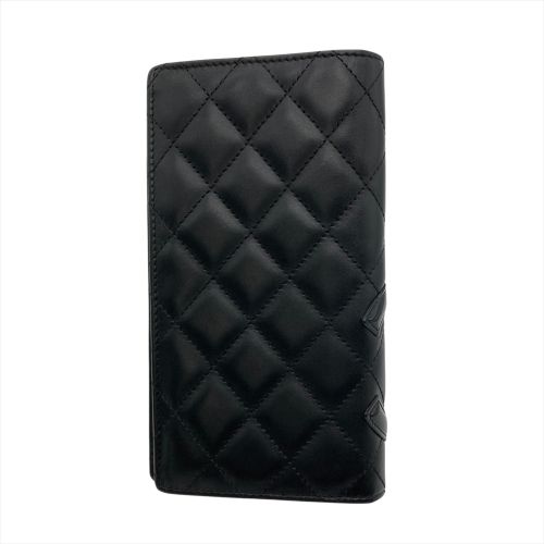 Leather Long Wallet (Bi-Fold) (Pre-Owned) - Chanel - Modalova
